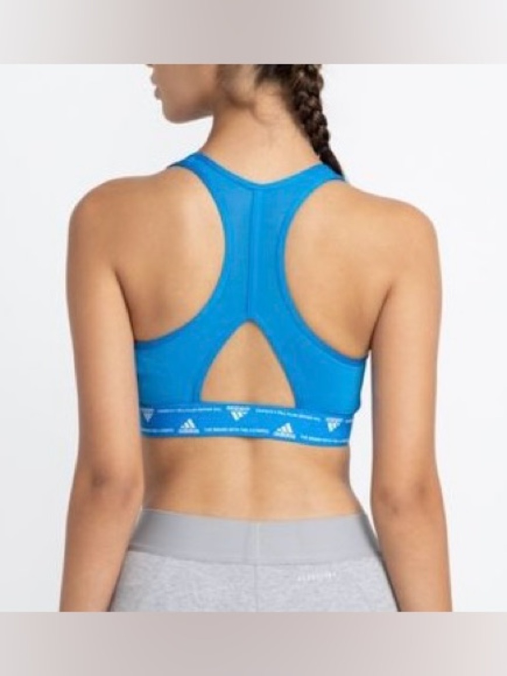 Adidas Primeliftreact Training Support Sports Bra Blue XXL/1X